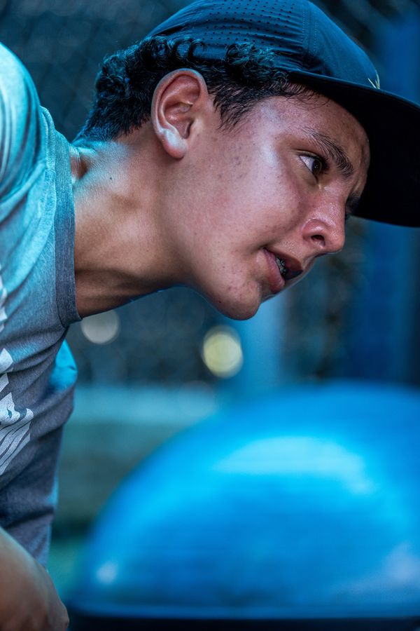 Athlete holding a plank on a balance trainer